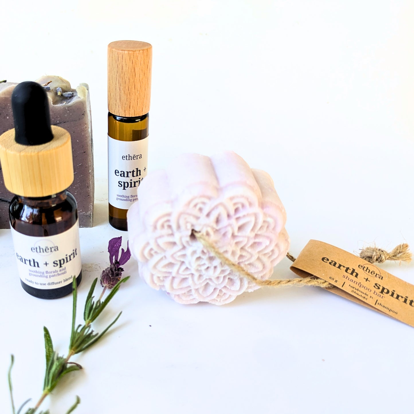 earth + spirit shampoo bar