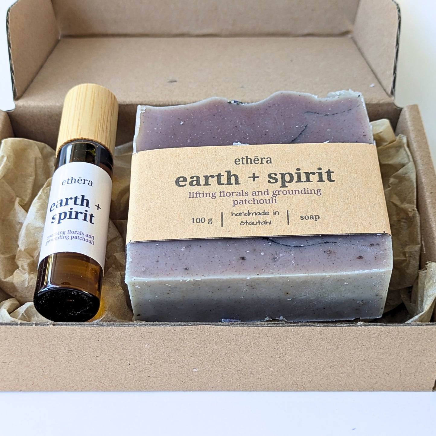 natural perfume and artisan soap gift set
