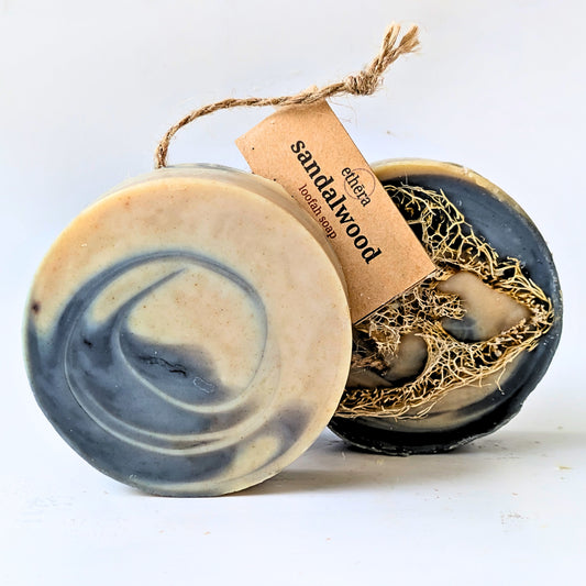 sandalwood loofah soap