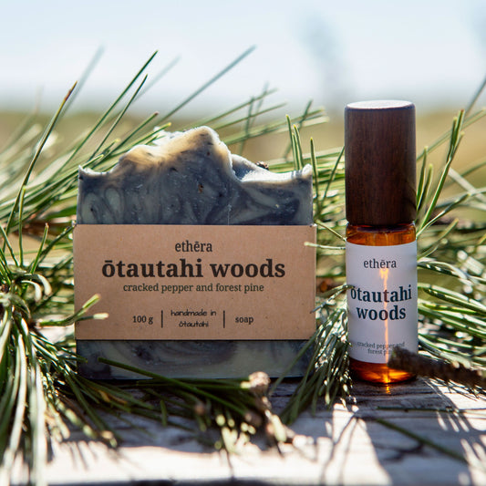 natural perfume and artisan soap gift set