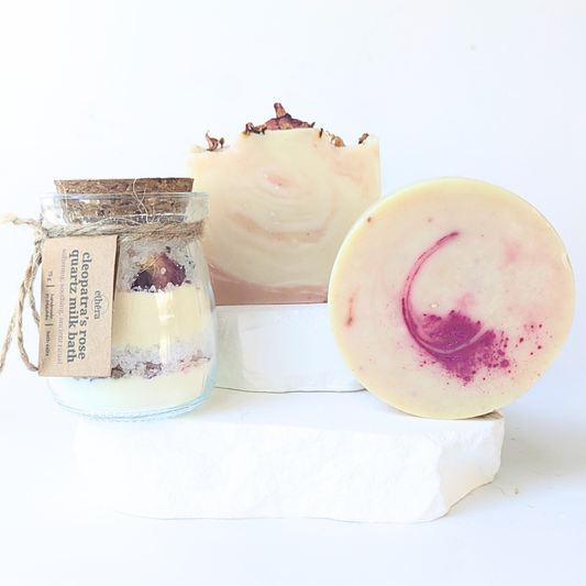 rose quartz artisan soap