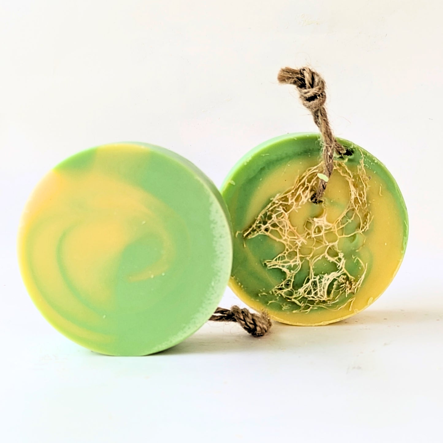 lemon + lime loofah soap