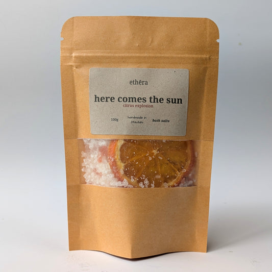 here comes the sun bath salts