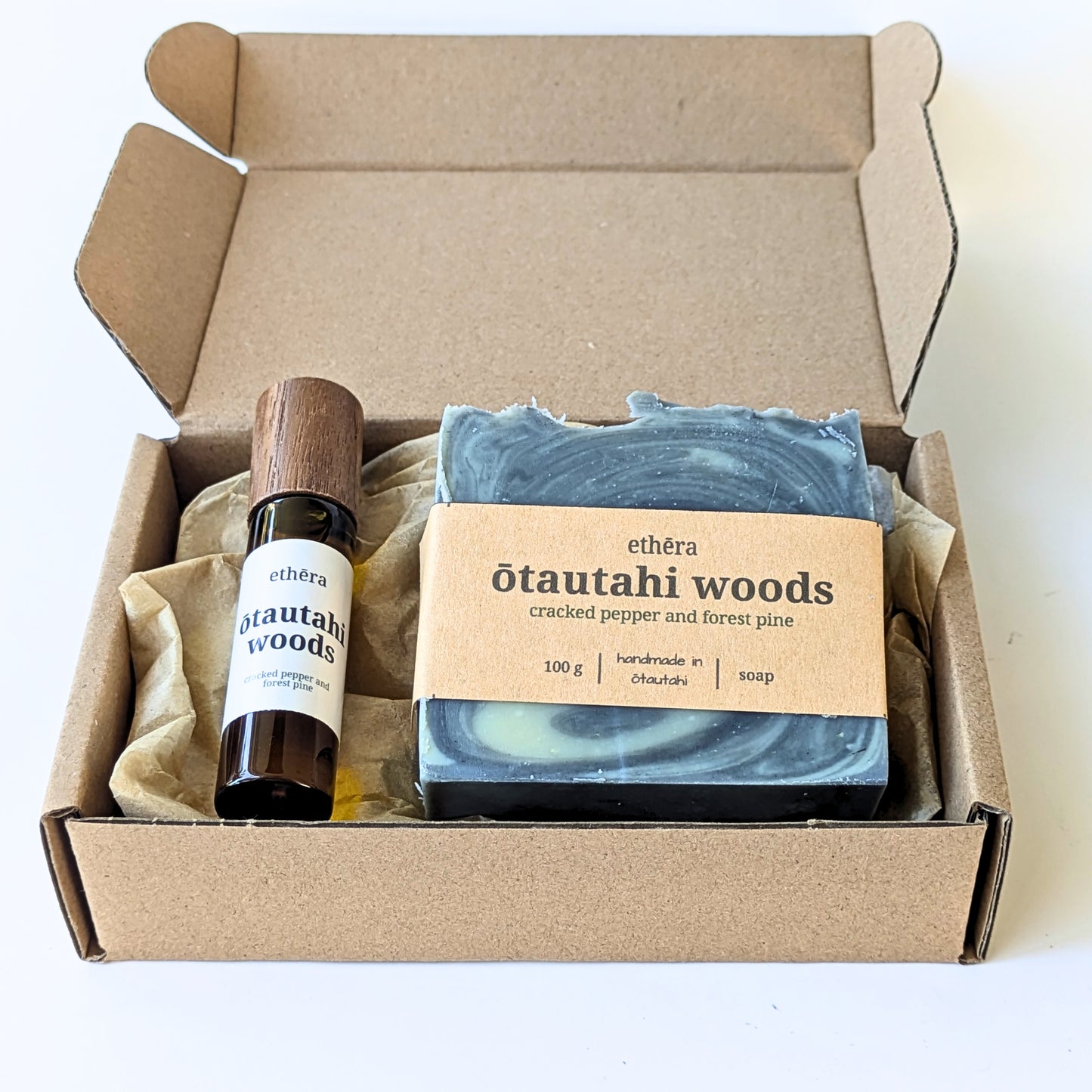natural perfume and artisan soap gift set