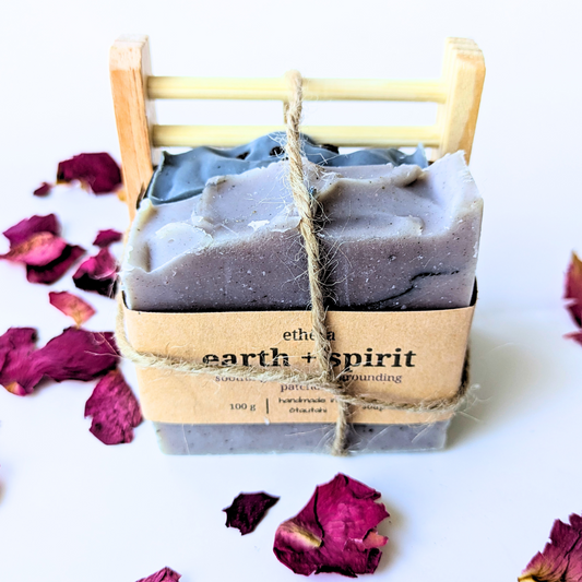 mother's day artisan soap and soap dish combo