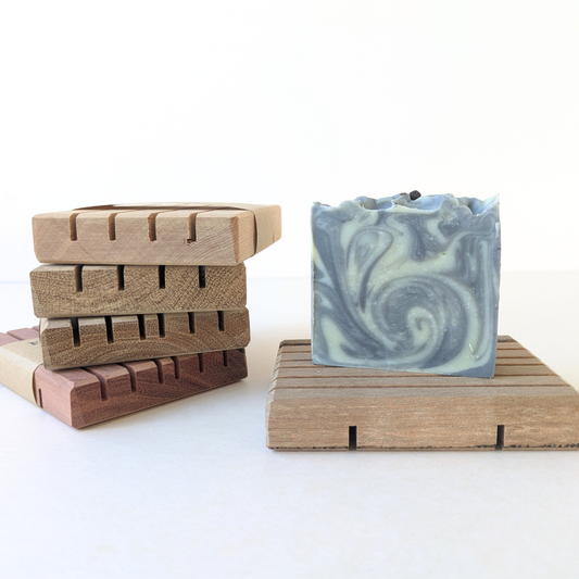 recycled timber soap dish