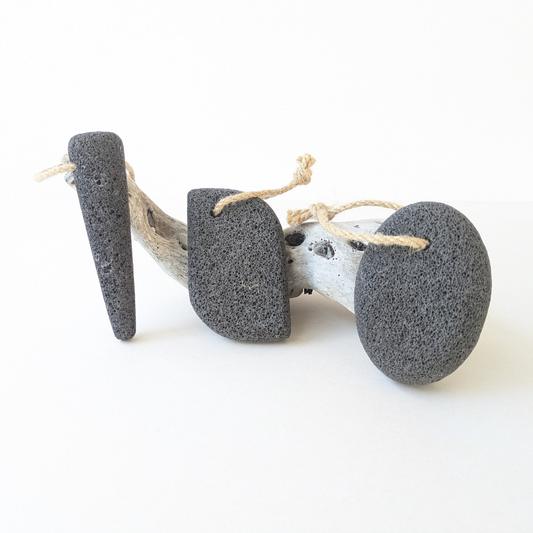 black pumice stone