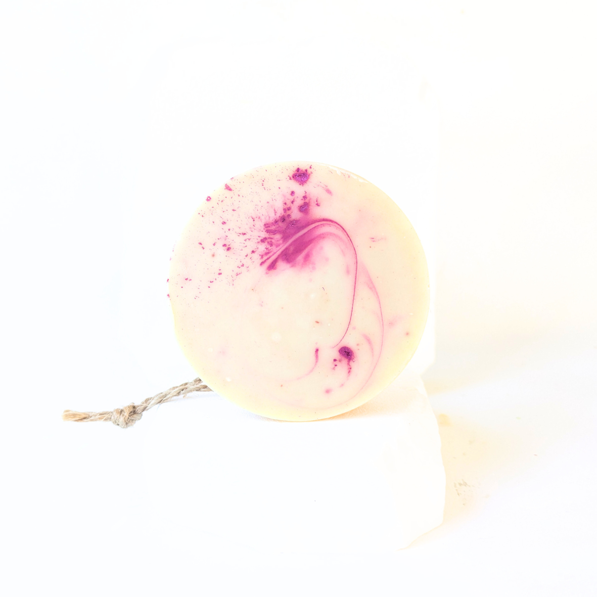 rose quartz loofah soap