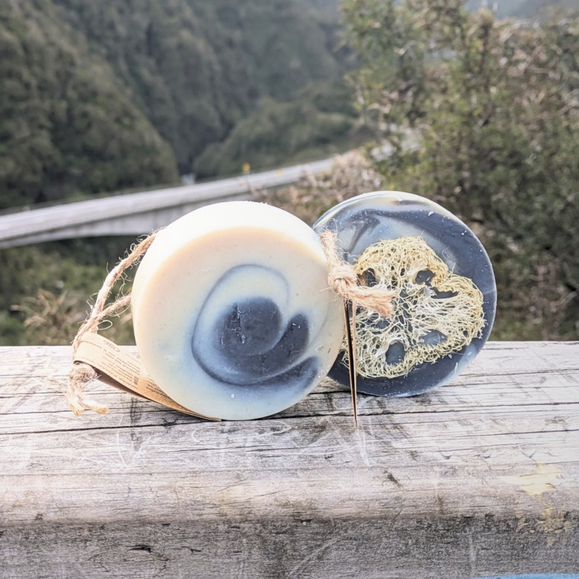 sandalwood loofah soap