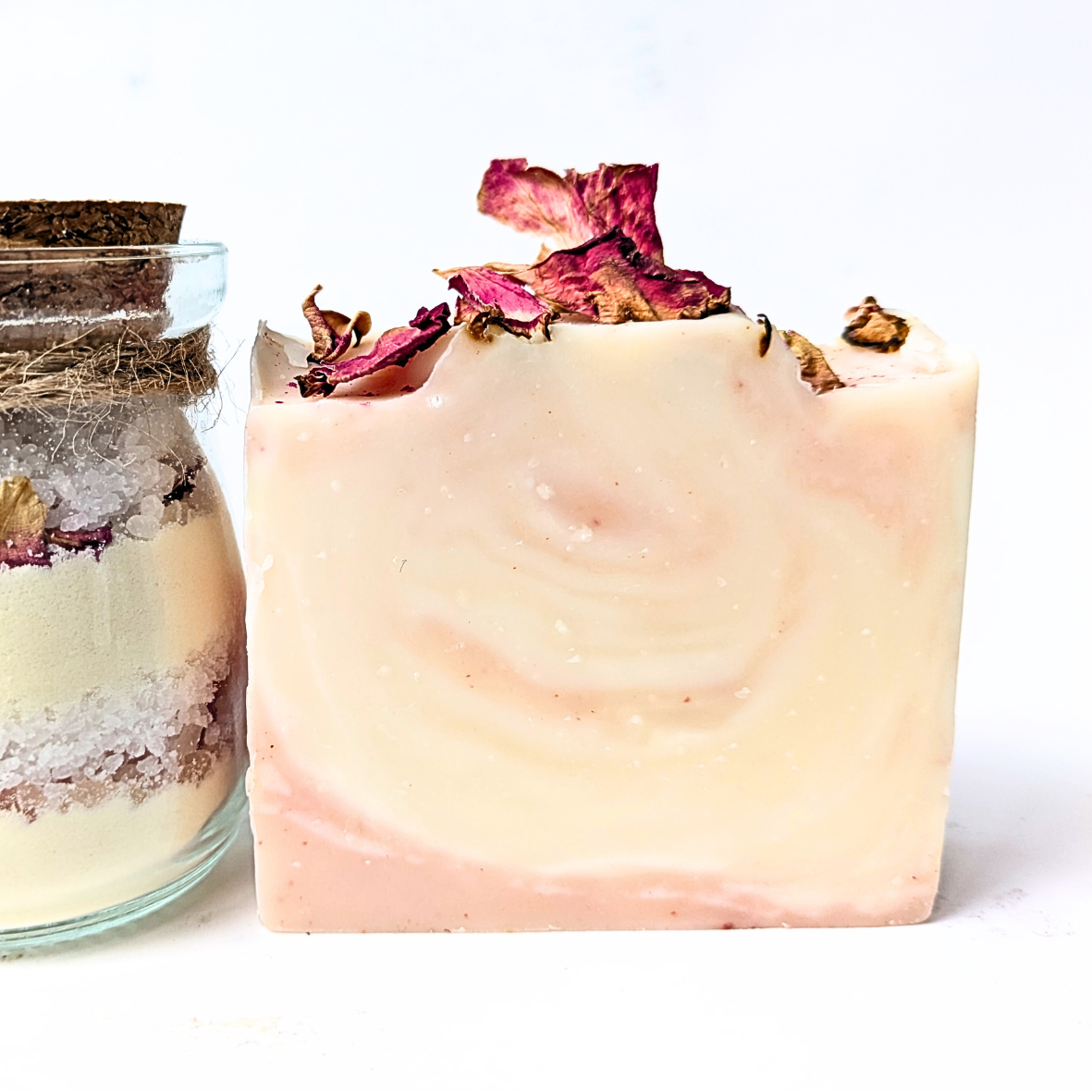 rose quartz artisan soap