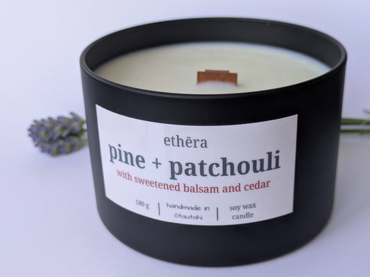 pine + patchouli