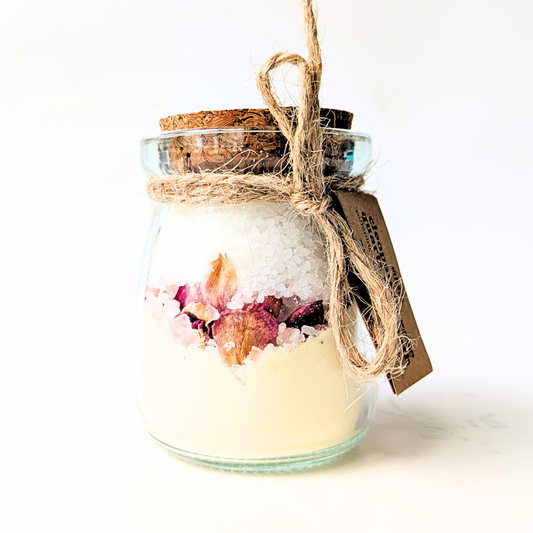 cleopatra's rose quartz milk bath salts
