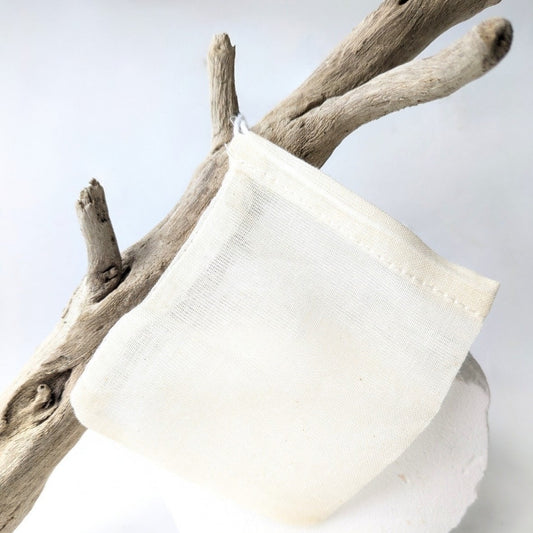 muslin bath salts bag