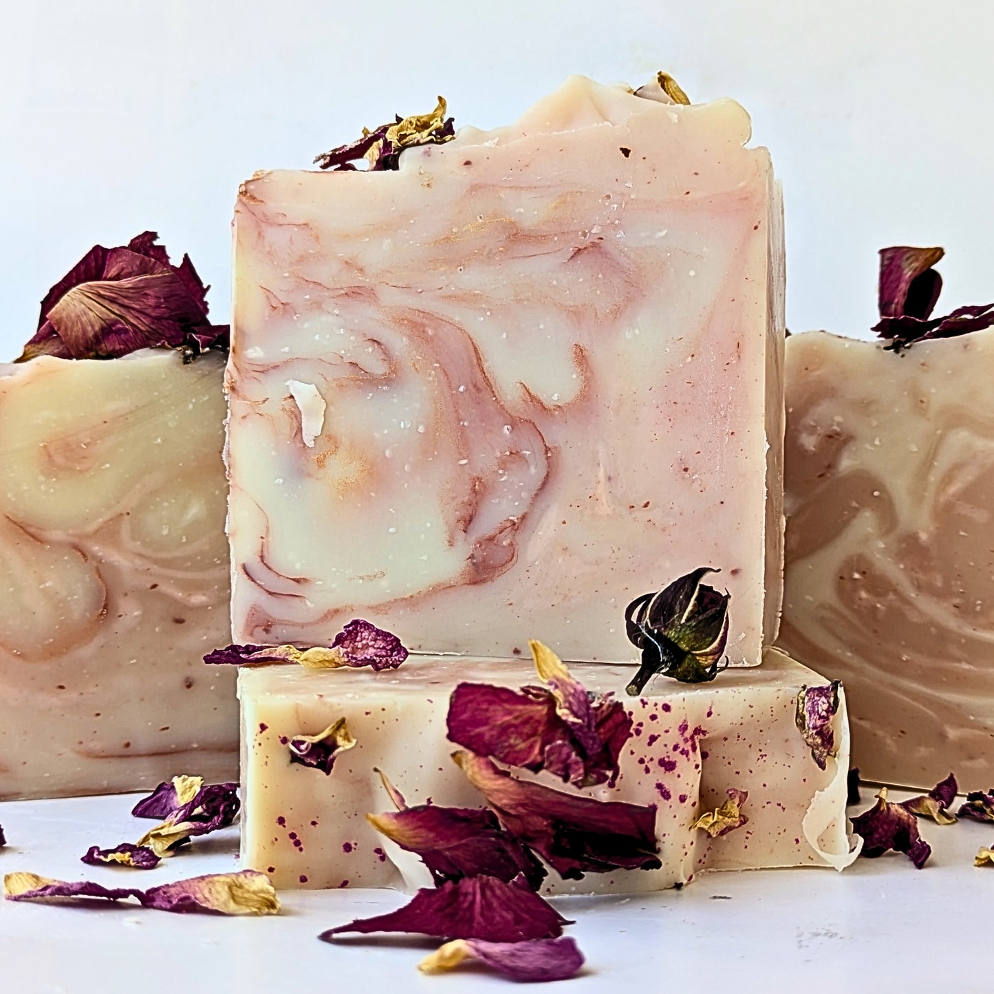 rose quartz artisan soap