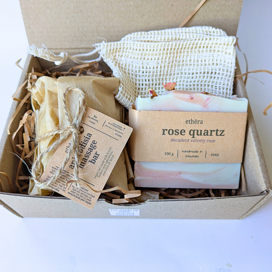 mother's day massage bar and artisan soap giftset